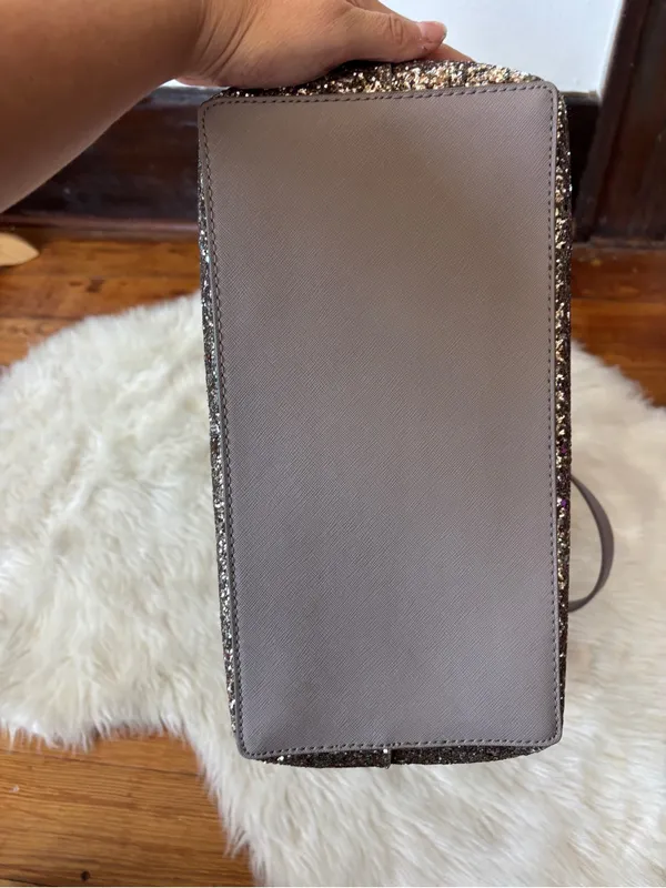 Kate Spade Greta Penny Court Glitter Shoulder Bag - Image 8