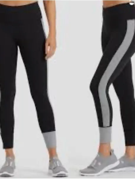 Vuori Origin Color Block Leggings Black Gray Leggings Size XXS - Image 2