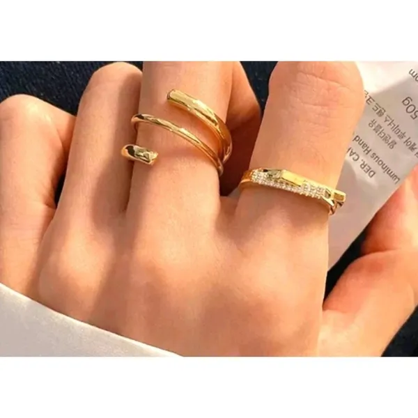 *NEW Coil‎ Ring Gold Plated Sterling Silver - Image 12