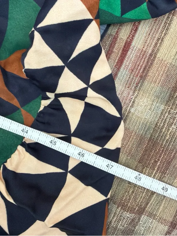 FARM Rio Geometric Print Green, Brown & Cream Maxi Dress - Image 6