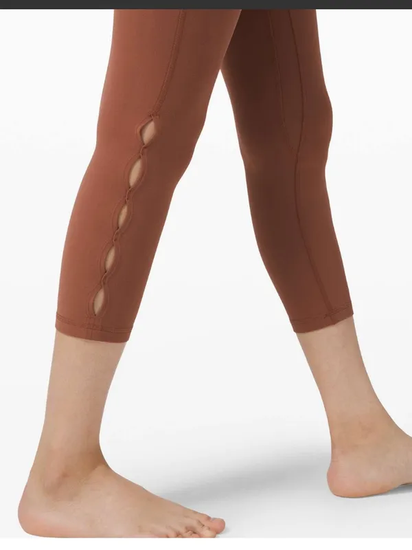 Lululemon Unlimit high‎ rise crop 23” keyhole in ancient copper 4 - Image 3