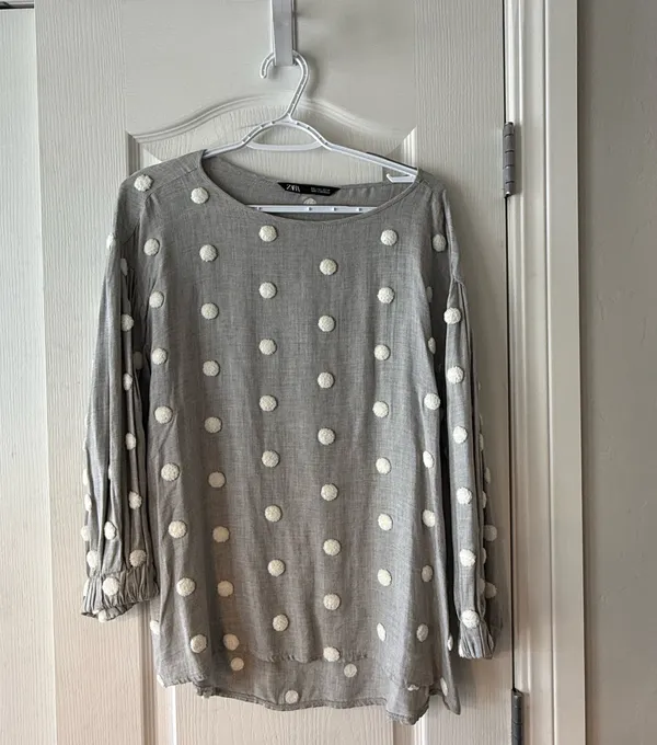 ZARA Polka Dot Top - Image 3