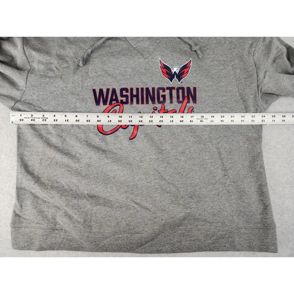Fanatics Women's‎ XL Washington Capitals Hockey Script Pullover HoodieSweatshirt NHL - Image 7
