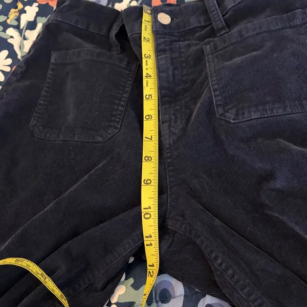 J.Crew Sailor Womens Blue Corduroy Wide Leg Patch Pocket Pants CC444 - Image 7