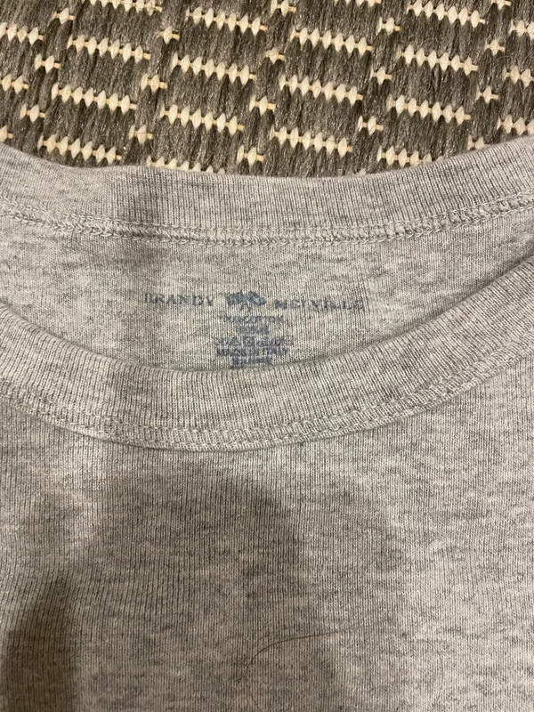 Brandy Melville Grey Ashlyn Crop Top - Image 4