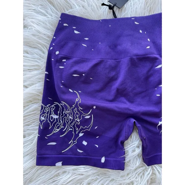 Civil Regime Blowout Kelly Seamless Shorts Bright Purple Size Small - Image 8