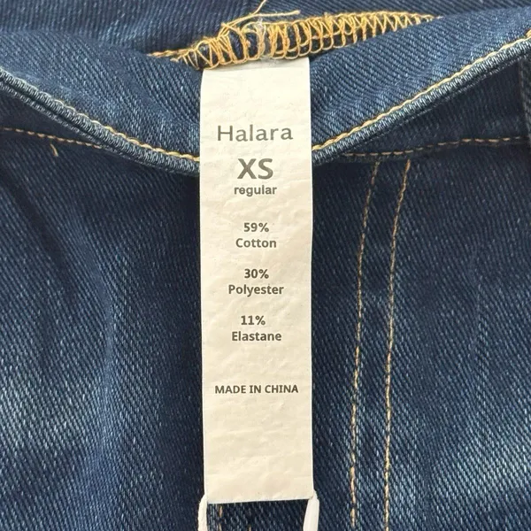 Halara Flex High Waisted Mini Washed Denim Casual Skirt Bright Blue Denim XS - Image 9