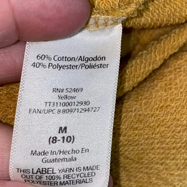 Time and Tru Mustard Yellow Crewneck Sweatshirt Medium‎ Casual Pullover Top - Image 5
