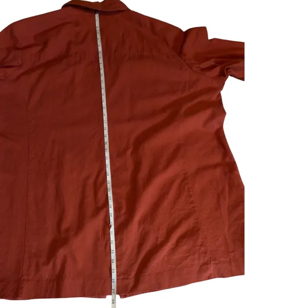 Vintage 90s Silhouettes 3X Linen Cotton Utility Trench Shacket Lagenlook Coat - Image 7