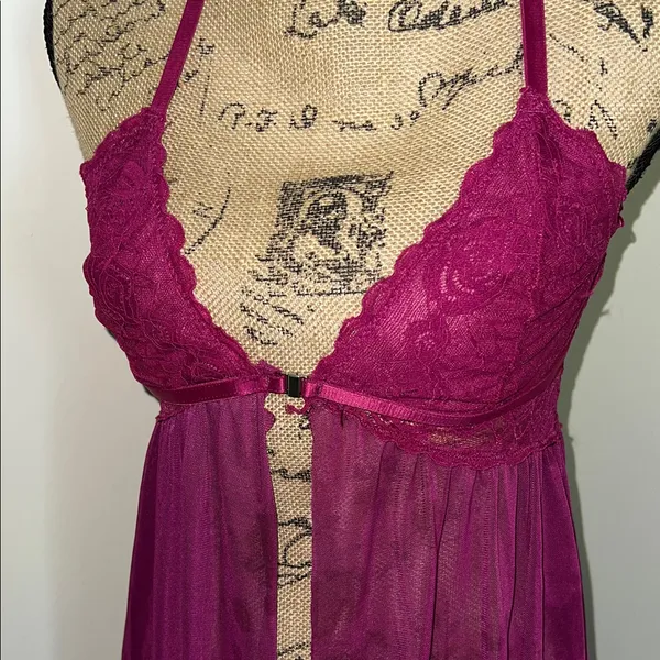 Chic Purple Halter Lingerie Size XL - Image 5