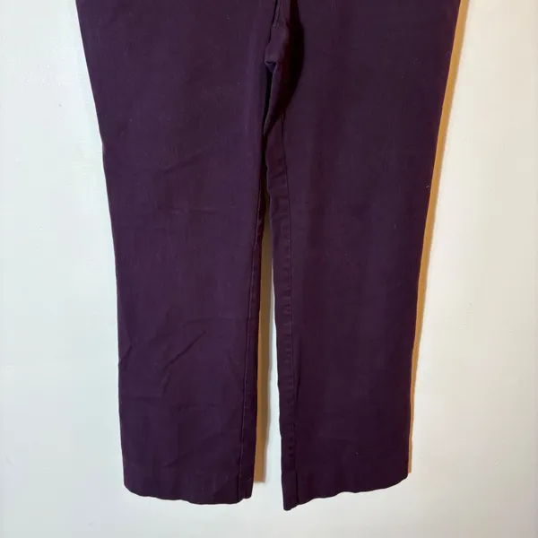 LOFT Purple Boot Cut Trousers‎ Dress Pants Women's Size 10 - Image 3