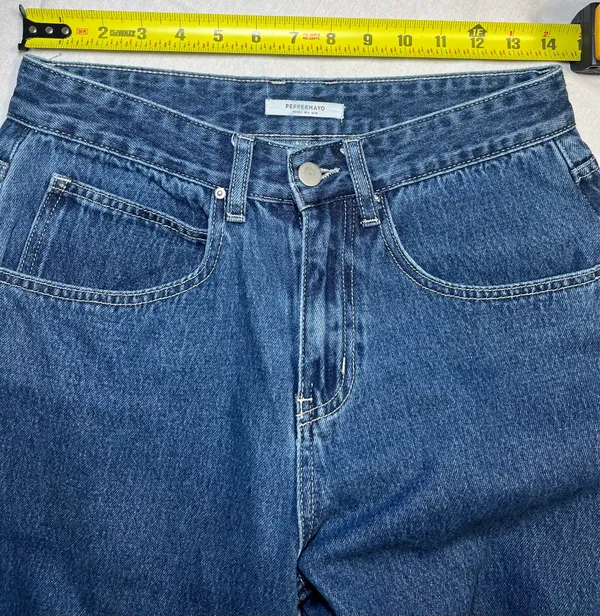 Peppermayo Jaylie Denim Jeans Size 4 Indigo Wide Leg - Image 5