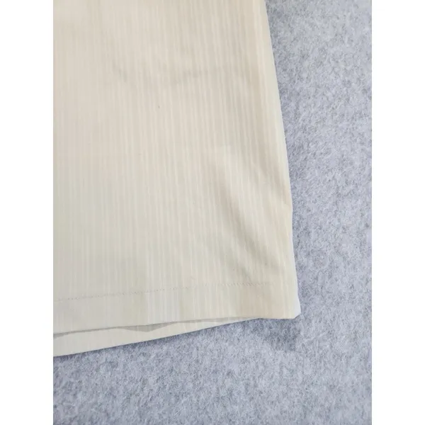 Nike Golf‎ Dri Fit Flat Front Shorts Beige w/ Stripes Women's Size 10 Medium - Image 2