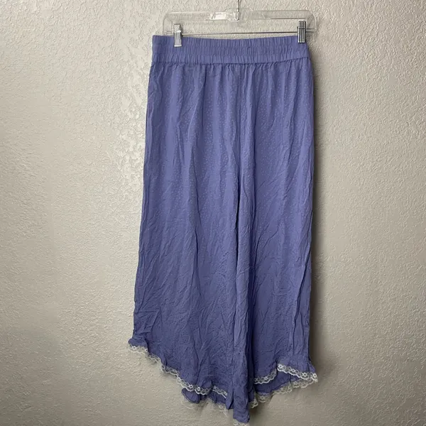 Anthropologie Periwinkle Lace Trim L - Image 4