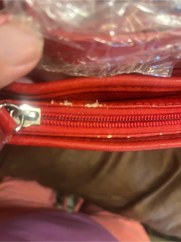 Red Sequin Cross Accent Women’s Shoulder Bag - Image 4