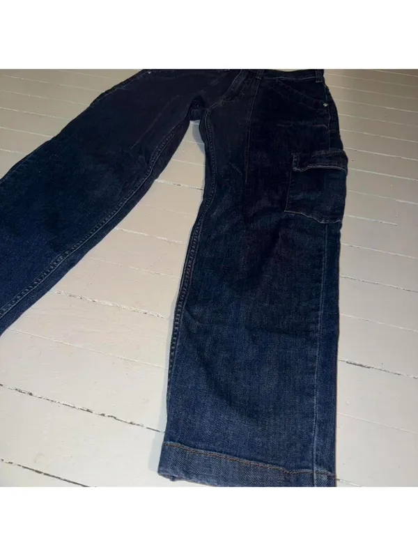 Pilcro dark wash carpenter jeans Size 27" #denim #carpenterjeans - Image 2