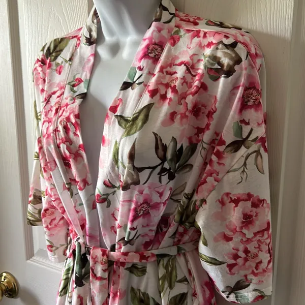 SHOW ME YOUR MUMU Women’s Brie‎ Floral Belted Spring Robe Size O/S - Image 7