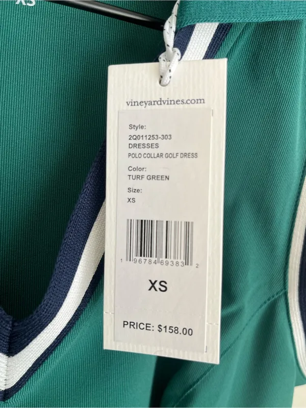 VINEYARD VINES Retro Varsity Sleeveless pleated golf /tennis Dress NEW XS - Image 8