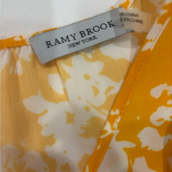 Ramy Brook Merida Yellow and White Floral‎ Dress size 0 - Image 9
