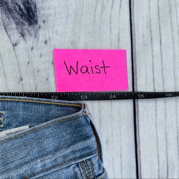 ‎American Eagle Blue Jean Cutoff Distressed 26 - Image 9