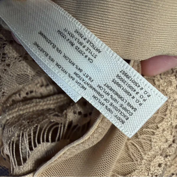 Babaton‎ Aritzia Beige Brown Lace Bodysuit Feminine Coquette Sheer - Image 8