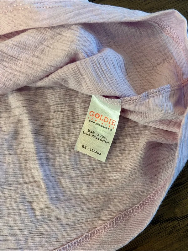 Goldie Lewinter Lilac Ruffle Sleeve Top Sz M - Image 6