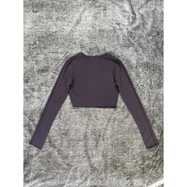 Garage Denim Kylie Exposed Seams Long Sleeve Tee Sz XS - Image 8