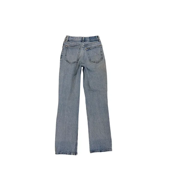 Abercrombie & Fitch 90's Straight Ultra High Rise Denim Blue Jeans Size 24 | 00 - Image 2
