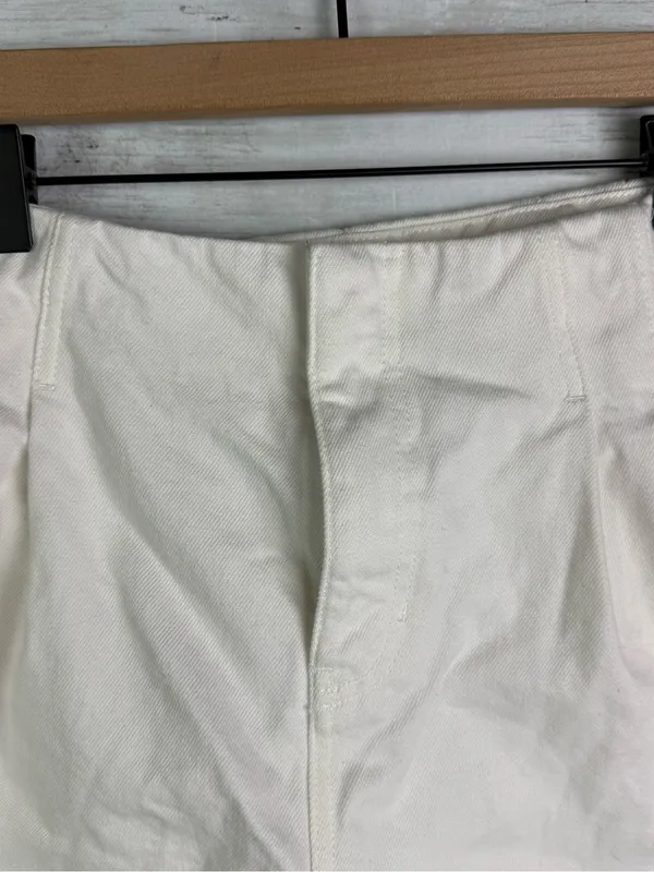 Antonio Melani High Rise Pleated Denim Shorts Size 12 - Image 3