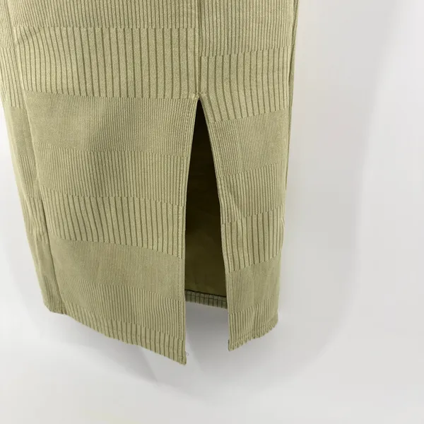 Hello Molly Give Me One More Minute Midi Dress NWT US 2 XS Olive Green‎ Low Back - Image 5