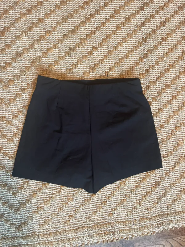 ZARA Black Ruched Skort - Image 3