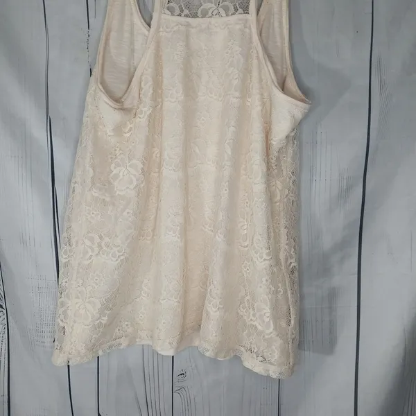 Abercrombie & Fitch Boho Y2K Lace Racerback Tank Top - Image 8
