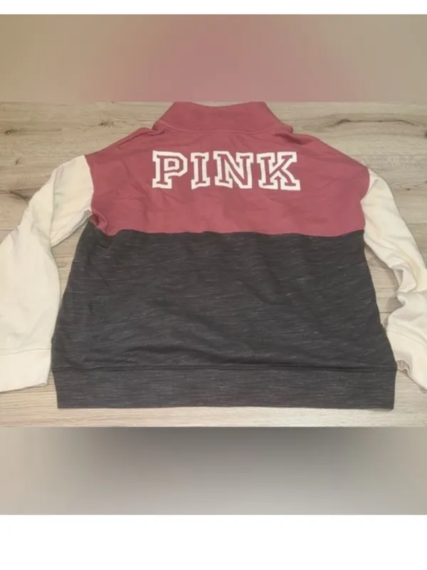Victoria’s Secret pink quarter zip sweatshirt sweater - Image 2