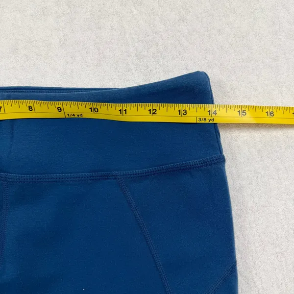 Free People Movement Blue Cropped Leggings Women’s Large High Rise Athletic Yoga - Image 7