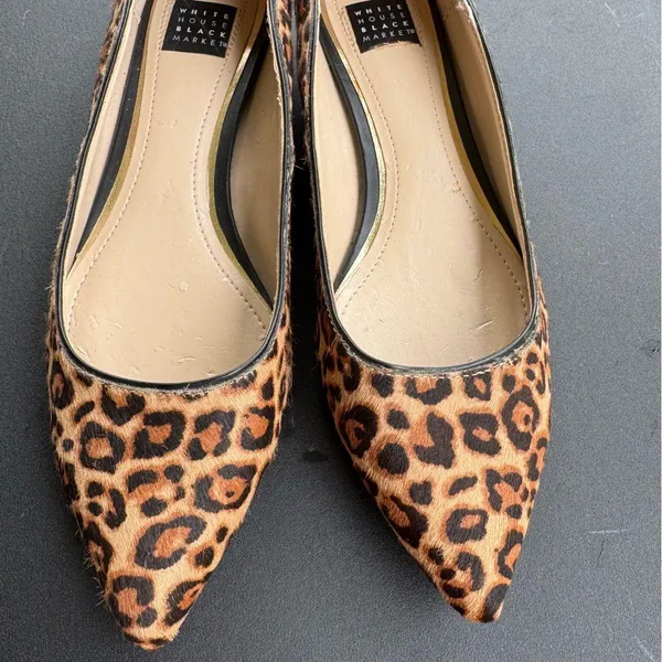 White House | Black Market Leopard Print Women's Flats Size 6M - Image 6