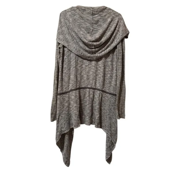 Free People Cardigan Sweater Women Size Medium‎ Hooded Lightweight Boho Hippie - Image 2