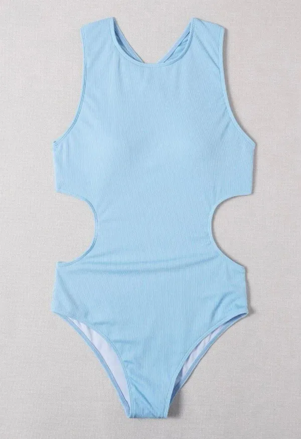 Romwe one piece cutout swimsuit - Image 2