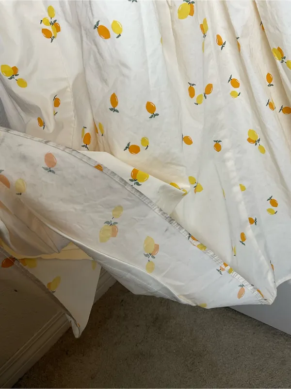 ZARA Lemon Print Halter Midi Dress Cream Yellow NWT Size M - Image 10