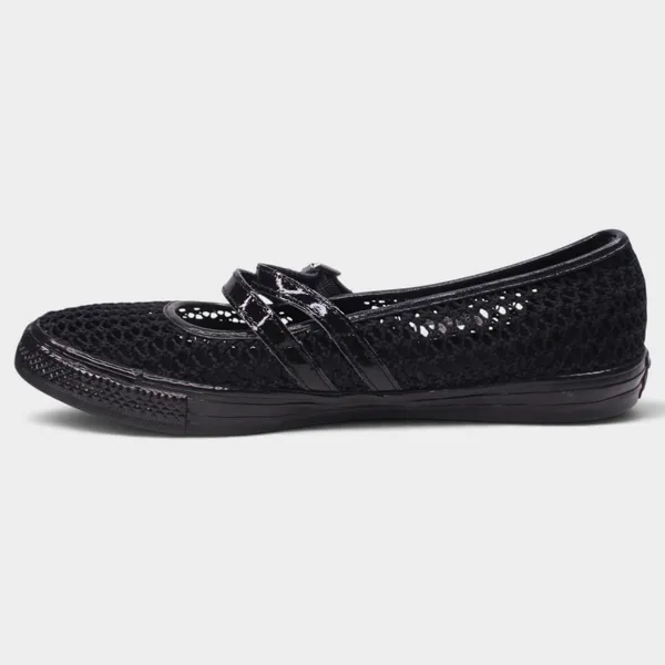 Converse Dainty Mary Jane Knit Black Womens 9 A16567C - Image 3