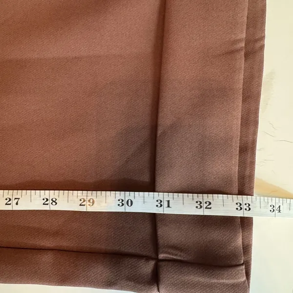 Missguided Plus Tailored Wide Leg Trousers US 16 Chocolate Brown Cuffed Hem NWT - Image 11
