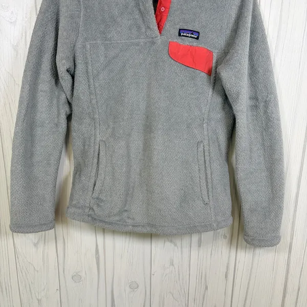 PATAGONIA Women's Re-Tool Snap-T Pullover Grey Fleece, Medium - Image 4