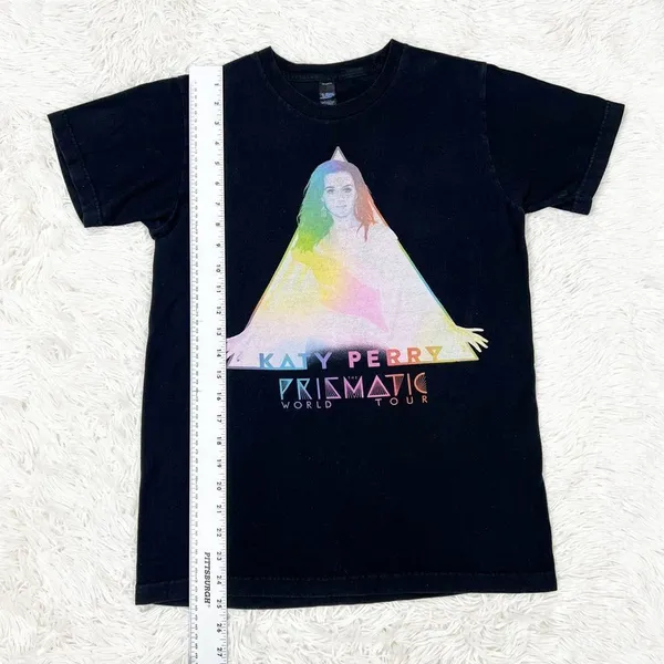 Katy Perry Prismatic World Tour 2014 - 2015 Black Concert Tee‎ Size Small - Image 3