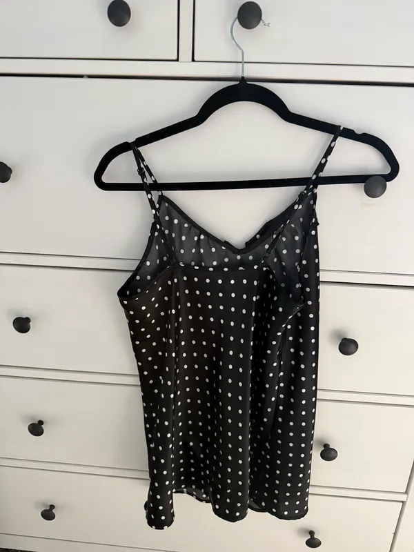 Polka Dot Tank Top Black Size M - Image 2