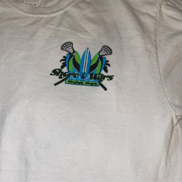 Shore Wars Lacrosse Graphic Virginia Beach, VA 2017 Size Medium White - Image 5
