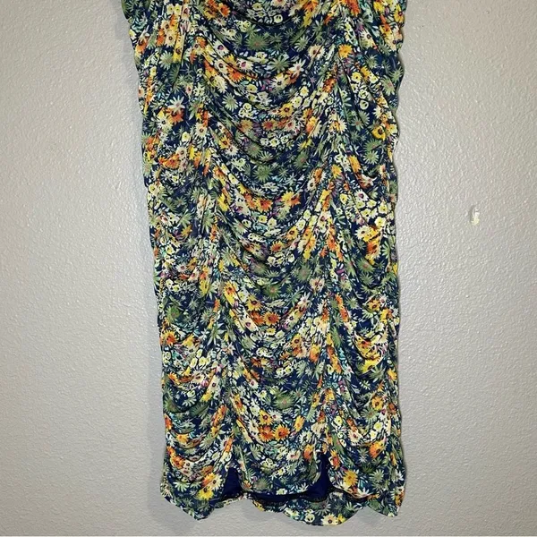 NEW Urban Outfitters Moonbeam Floral ruched mesh mini dress women’s size large - Image 8
