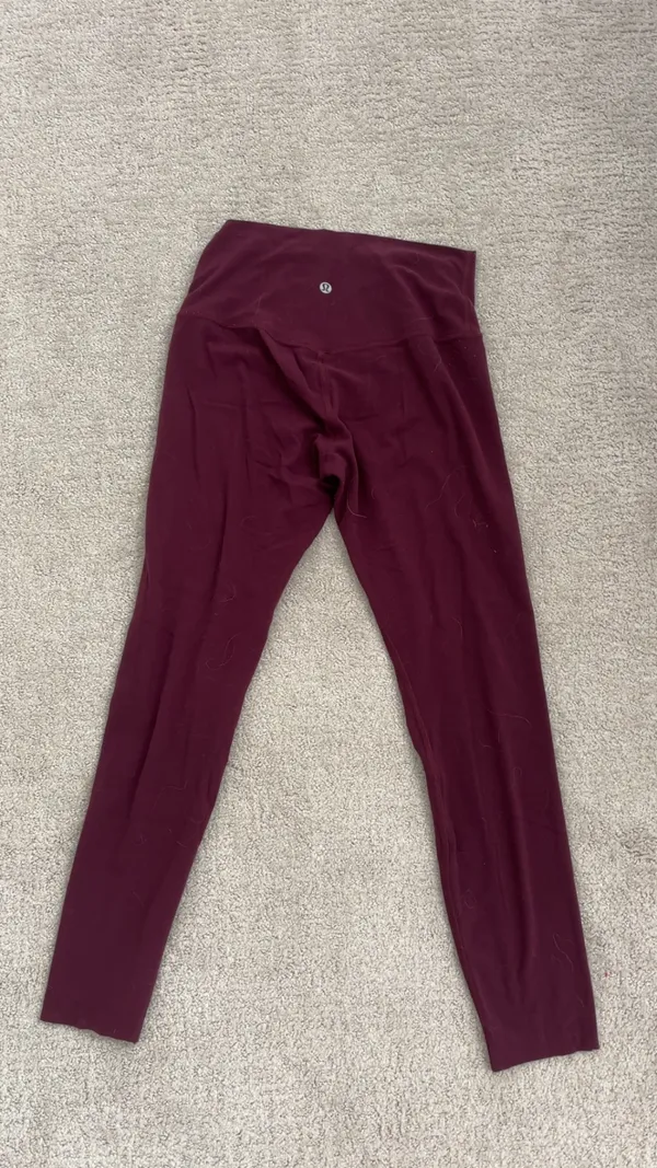 maroon lululemon leggings  - Image 2