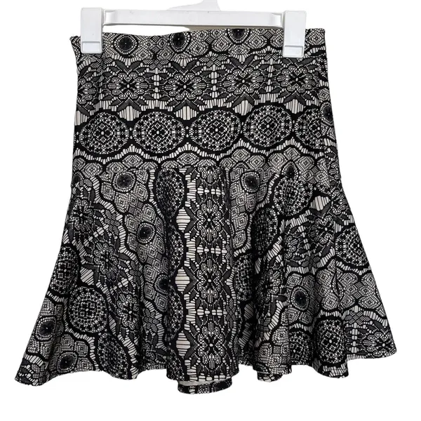 Paper Crane Womens Lace Skater Mini Skirt Coquette Whimsigoth Floral Sz Small - Image 2