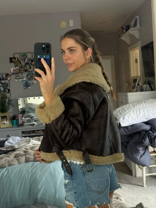 Amazon Leather Jacket Brown - Image 2
