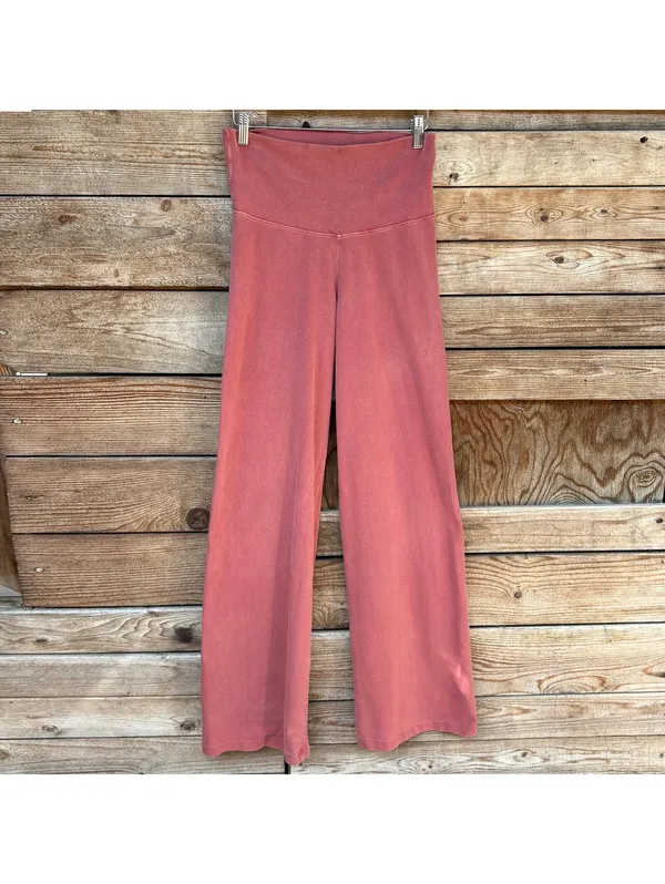 Pink Flare Leggings | High Waist | S - Image 3