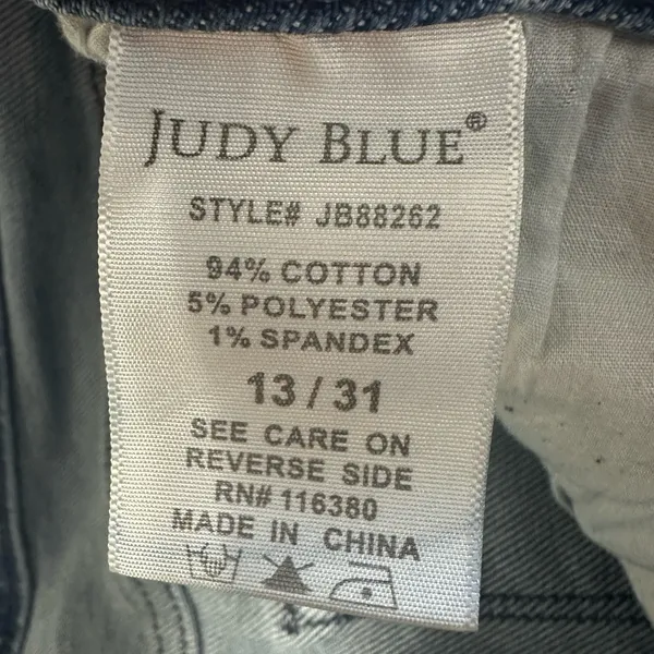 Judy Blue Relaxed Fit Jeans Womens 13/31‎ Blue Medium Wash Straight Leg Stretch - Image 6